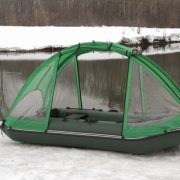 Фото тента-палатки на лодку Аква 2600